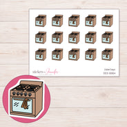 DDZ-5554 planner sticker sheet with enlarged sticker detail
