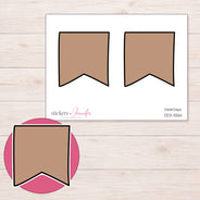 DDZ-5561 planner sticker sheet with enlarged sticker detail
