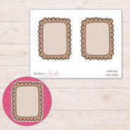 DDZ-5566 planner sticker sheet with enlarged sticker detail