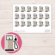 DDZ-5573 planner sticker sheet with enlarged sticker detail