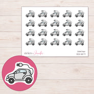 DDZ-5577 planner sticker sheet with enlarged sticker detail