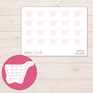 DDZ-5578 planner sticker sheet with enlarged sticker detail