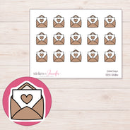 DDZ-5586 planner sticker sheet with enlarged sticker detail