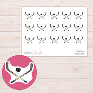 DDZ-5592 planner sticker sheet with enlarged sticker detail