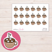 DDZ-5595 planner sticker sheet with enlarged sticker detail