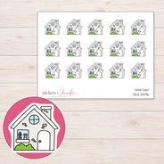 DDZ-5596 planner sticker sheet with enlarged sticker detail