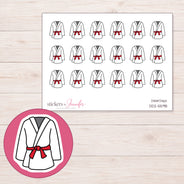 DDZ-5598 planner sticker sheet with enlarged sticker detail