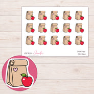 DDZ-5611 planner sticker sheet with enlarged sticker detail