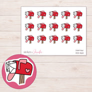 DDZ-5614 planner sticker sheet with enlarged sticker detail