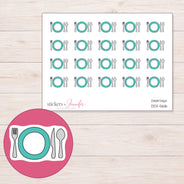 DDZ-5616 planner sticker sheet with enlarged sticker detail
