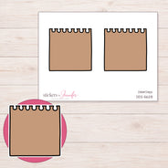 DDZ-5628 planner sticker sheet with enlarged sticker detail
