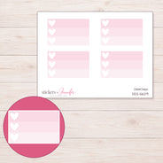 DDZ-5629 planner sticker sheet with enlarged sticker detail