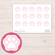 DDZ-5637 planner sticker sheet with enlarged sticker detail
