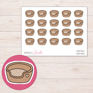 DDZ-5641 planner sticker sheet with enlarged sticker detail