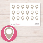 DDZ-5646 planner sticker sheet with enlarged sticker detail