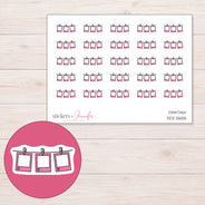 DDZ-5655 planner sticker sheet with enlarged sticker detail