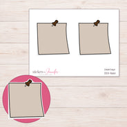 DDZ-5661 planner sticker sheet with enlarged sticker detail