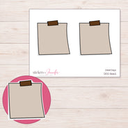 DDZ-5662 planner sticker sheet with enlarged sticker detail