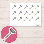 DDZ-5671 planner sticker sheet with enlarged sticker detail