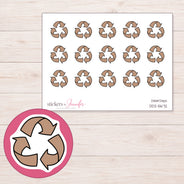 DDZ-5672 planner sticker sheet with enlarged sticker detail