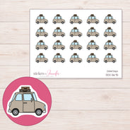 DDZ-5675 planner sticker sheet with enlarged sticker detail