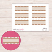 DDZ-5678 planner sticker sheet with enlarged sticker detail