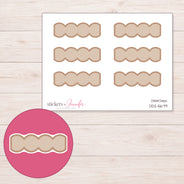 DDZ-5679 planner sticker sheet with enlarged sticker detail