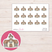 DDZ-5682 planner sticker sheet with enlarged sticker detail