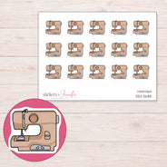 DDZ-5685 planner sticker sheet with enlarged sticker detail