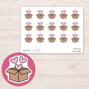 DDZ-5686 planner sticker sheet with enlarged sticker detail