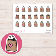 DDZ-5687 planner sticker sheet with enlarged sticker detail