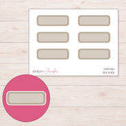 DDZ-5704 planner sticker sheet with enlarged sticker detail
