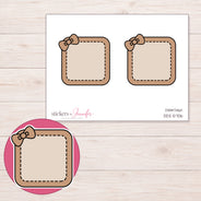 DDZ-5706 planner sticker sheet with enlarged sticker detail