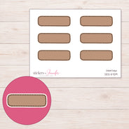 DDZ-5709 planner sticker sheet with enlarged sticker detail