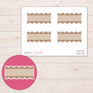 DDZ-5710 planner sticker sheet with enlarged sticker detail