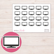 DDZ-5719 planner sticker sheet with enlarged sticker detail