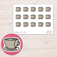 DDZ-5720 planner sticker sheet with enlarged sticker detail