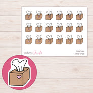 DDZ-5726 planner sticker sheet with enlarged sticker detail