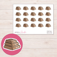 DDZ-5731 planner sticker sheet with enlarged sticker detail