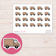 DDZ-5732 planner sticker sheet with enlarged sticker detail