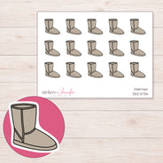 DDZ-5734 planner sticker sheet with enlarged sticker detail