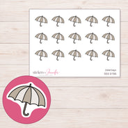 DDZ-5735 planner sticker sheet with enlarged sticker detail