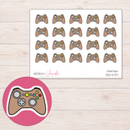 DDZ-5737 planner sticker sheet with enlarged sticker detail