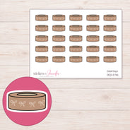 DDZ-5741 planner sticker sheet with enlarged sticker detail