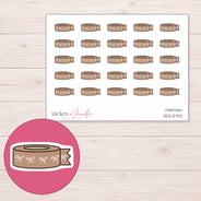 DDZ-5742 planner sticker sheet with enlarged sticker detail