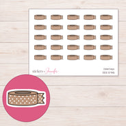 DDZ-5745 planner sticker sheet with enlarged sticker detail