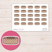 DDZ-5746 planner sticker sheet with enlarged sticker detail