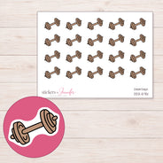 DDZ-5751 planner sticker sheet with enlarged sticker detail