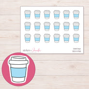 DDZ-5755 planner sticker sheet with enlarged sticker detail