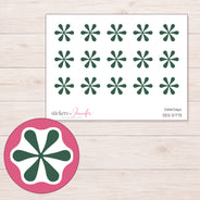 DDZ-5773 planner sticker sheet with enlarged sticker detail